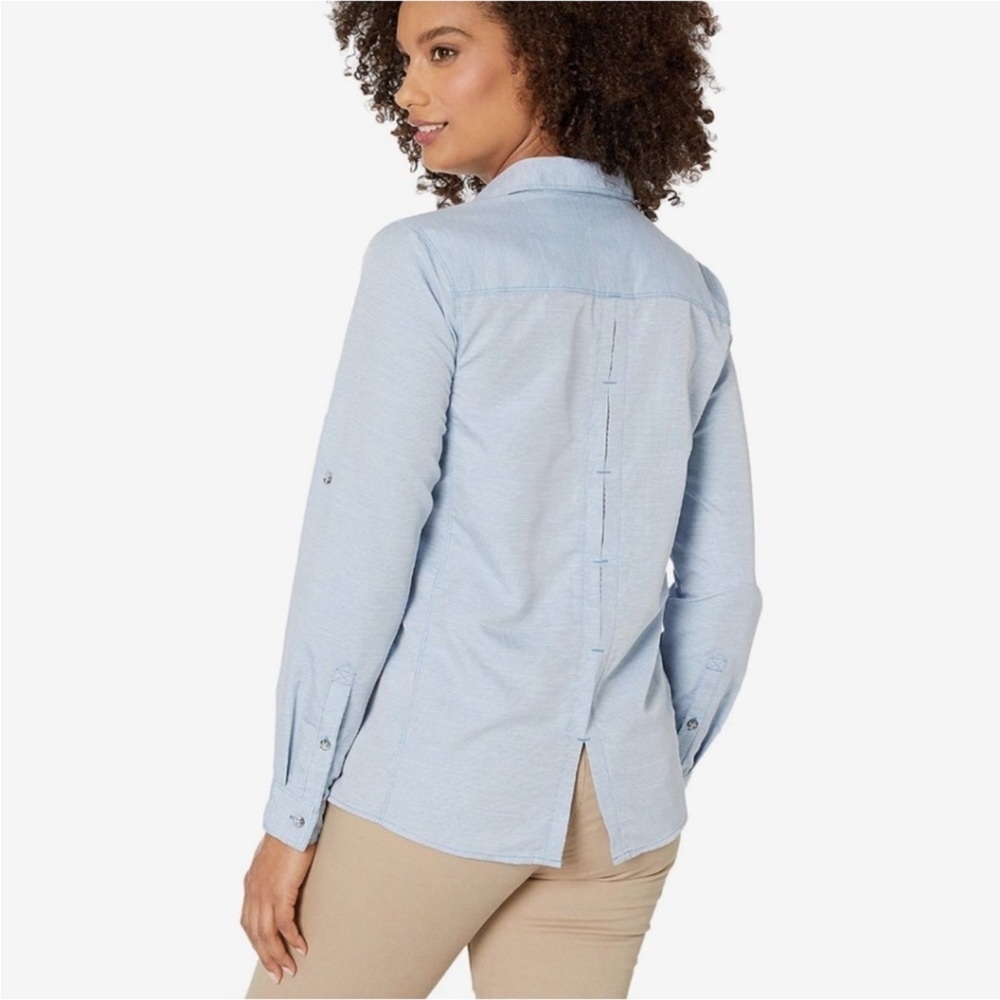 Mountain Hardwear light blue Canyon long sleeve shirt Size Medium - Picture 3 of 12